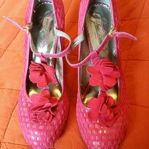 Sturdy Suede Pink Heels